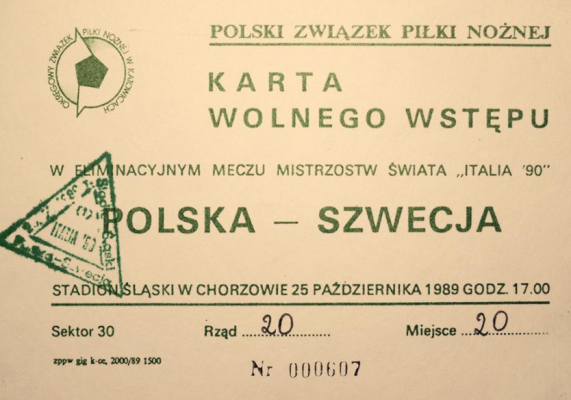 Polska - Szwecja 25 października 1989