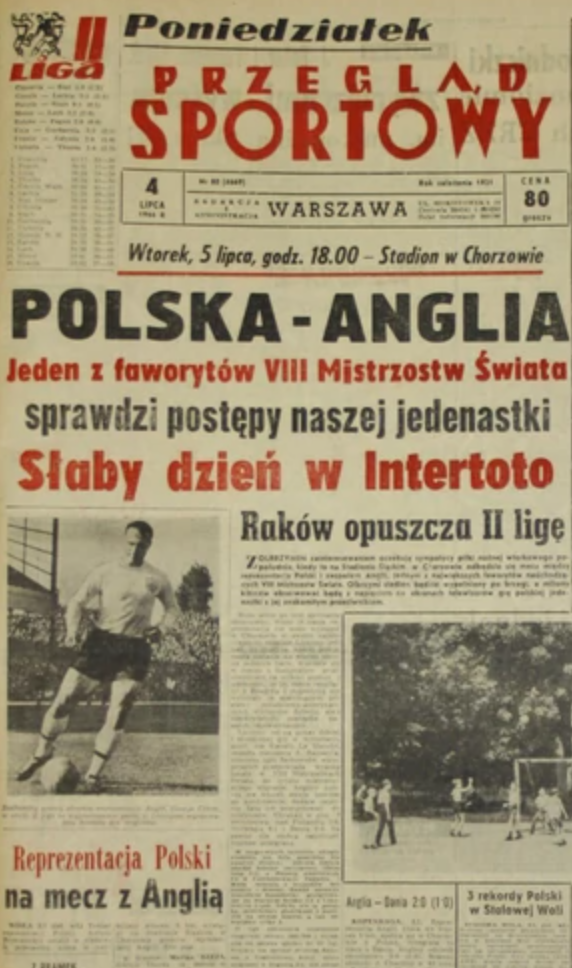 Polska - Anglia 1966 Chorzów