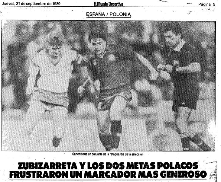 Polska - Hiszpania 1989 El Mundo Deportivo