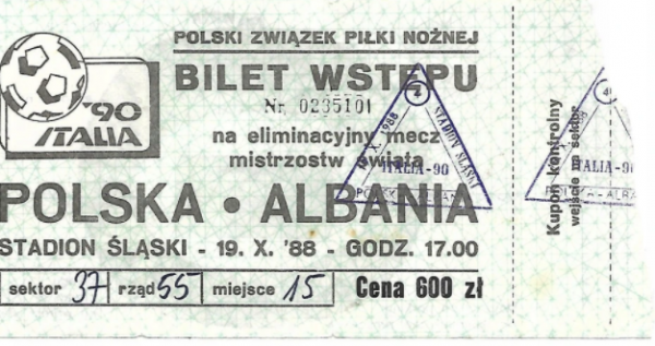 Polska - Albania 1988