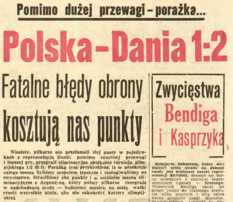 Dania - Polska 1960