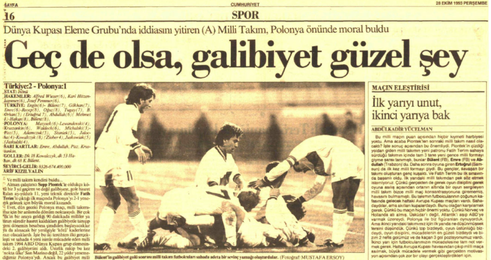Turcja-Polska 1993