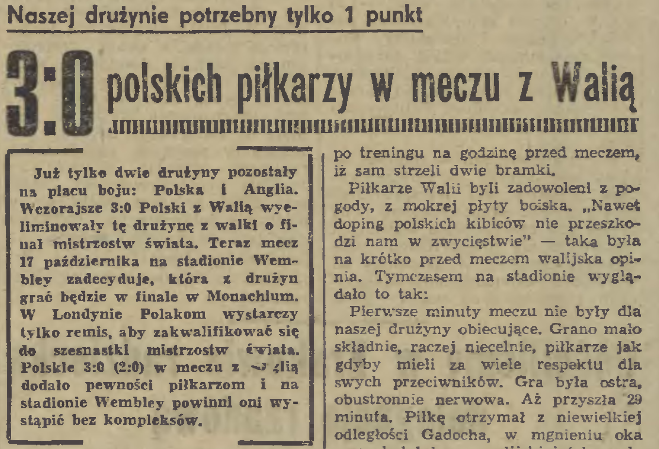 Polska-Walia 1973 3-0