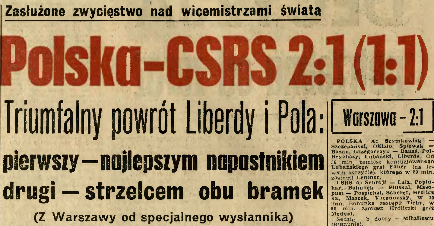 Polska-Czechosłowacja 1964