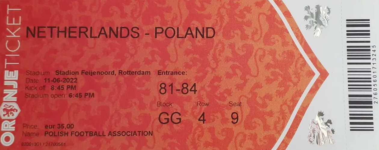 Holandia-Polska 2-2 2022