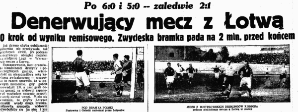 Polska-Łotwa 2.10.1932