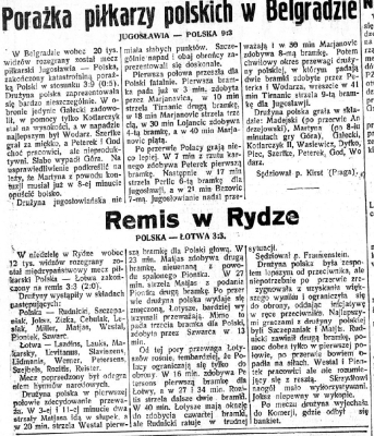 Polska-Łotwa 6.09.1936