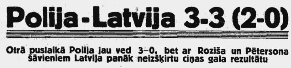 Polska-Łotwa 6.09.1936